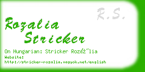 rozalia stricker business card